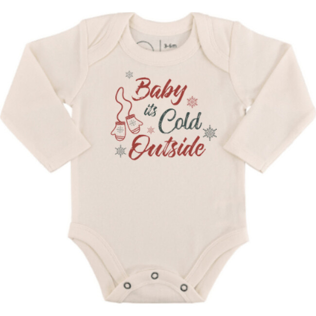 Long Sleeve Graphic Bodysuit, Baby Its Cold Outside