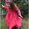 Long Sleeve Twirl Dress, Scarlet Red - Dresses - 4