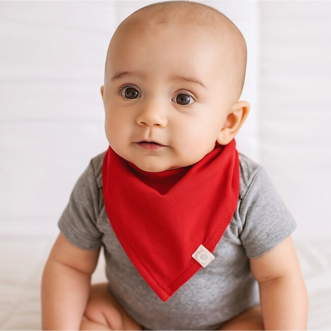 Kerchief Bib, Scarlet Red