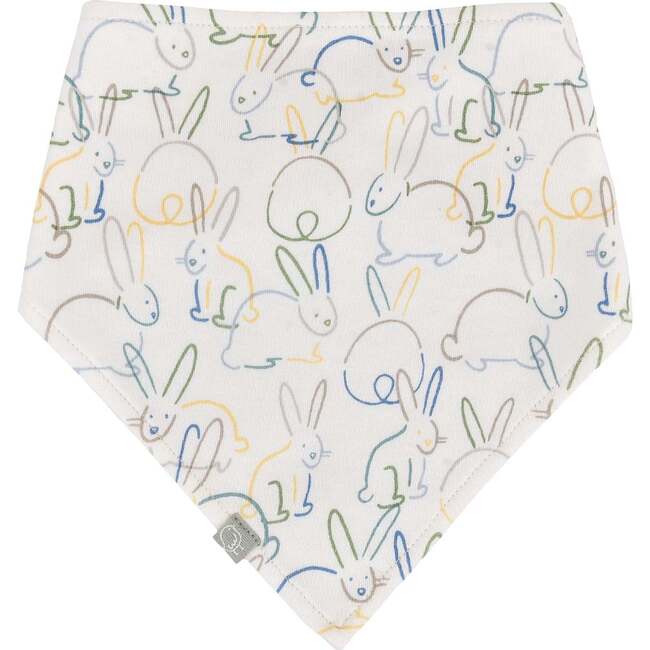 Kerchief Bib, Bunnies - Bibs - 2