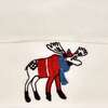 Roll Up Hat, Ivory Moose Embroidery - Winter Hats - 2