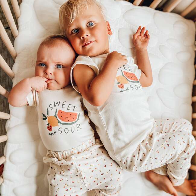 Short Sleeve Pajama Set, Sweet And Sour - Pajamas - 3
