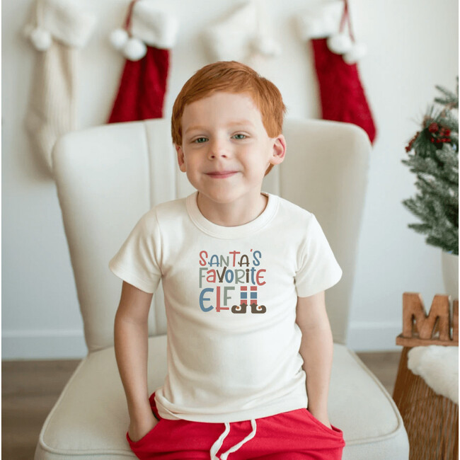 Graphic Tee, Santas Favorite Elf - T-Shirts - 2