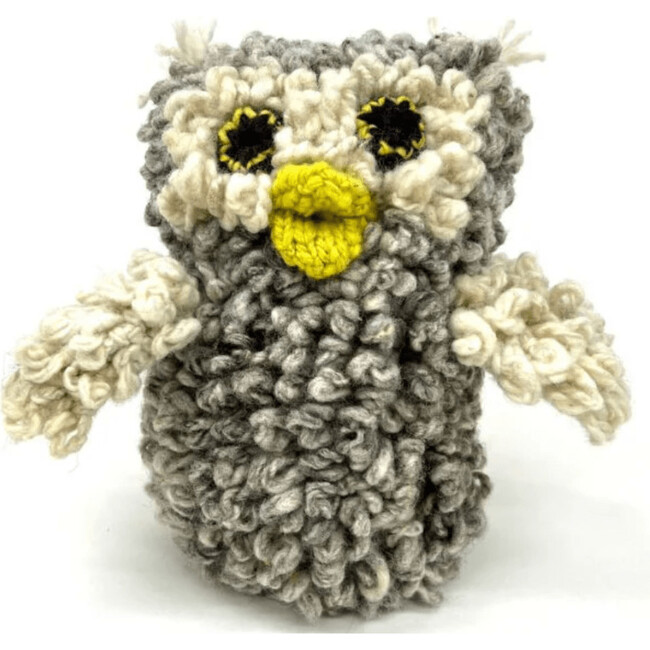 Wool Knit Buddy, Olive The Owl