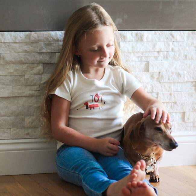 Graphic Tee, Joy Dog - T-Shirts - 2