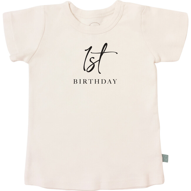 Graphic Tee, 1st Birthday Milestone Charcoal