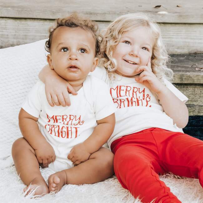 Graphic Tee, Merry & Bright - T-Shirts - 3