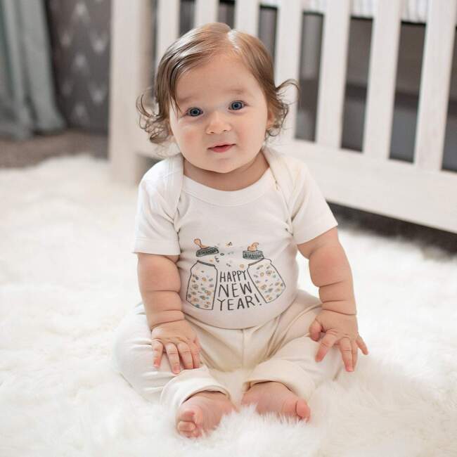 Graphic Bodysuit, Poppin Bottles - Onesies - 4