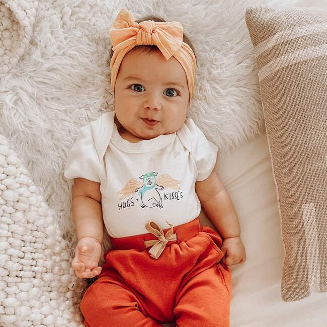 Graphic Bodysuit, Hogs And Kisses - Onesies - 2