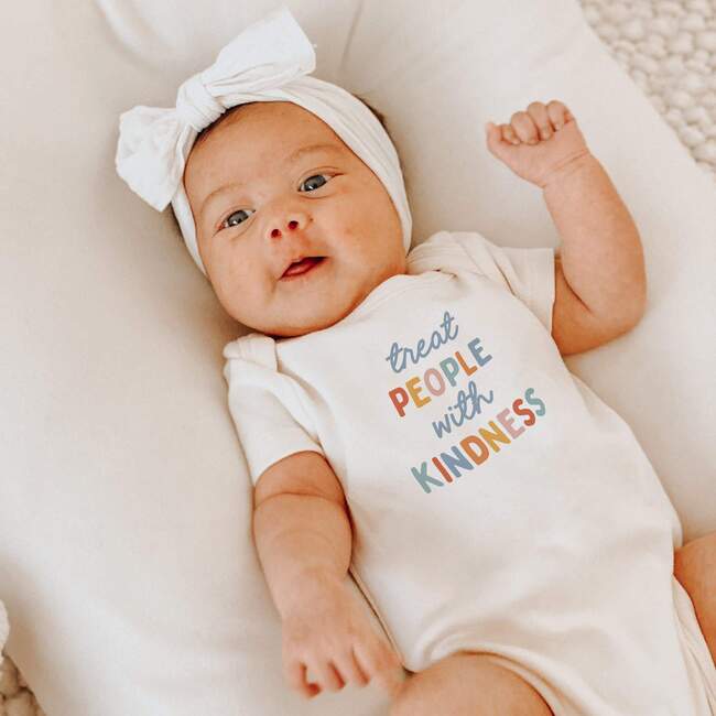 Graphic Bodysuit, Treat People With Kindness - Onesies - 3
