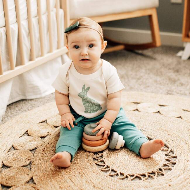 Graphic Bodysuit, Hippy Hoppy - Onesies - 3