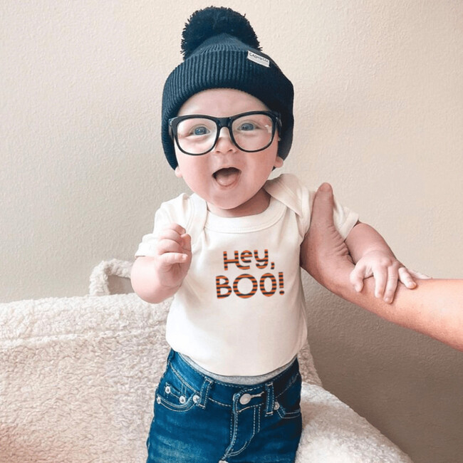 Graphic Bodysuit, Hey Boo - Onesies - 2