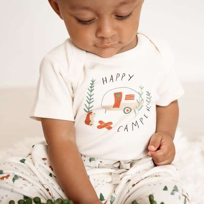 Graphic Bodysuit, Happy Camper - Onesies - 2