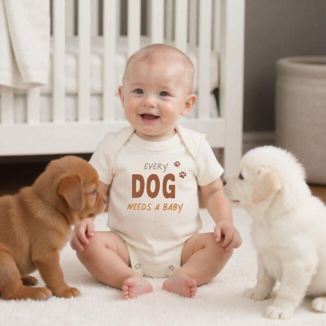 Graphic Bodysuit, Every Dog Needs A Baby - Onesies - 2