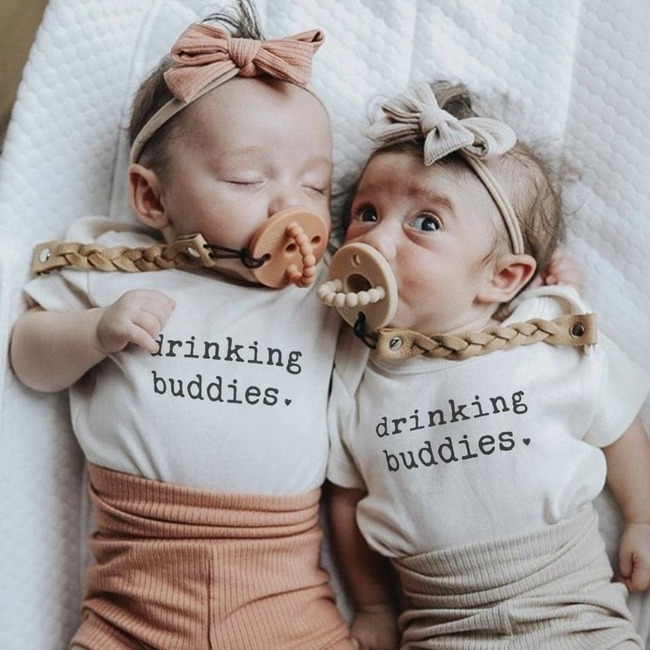 Graphic Bodysuit, Drinking Buddies - Onesies - 2
