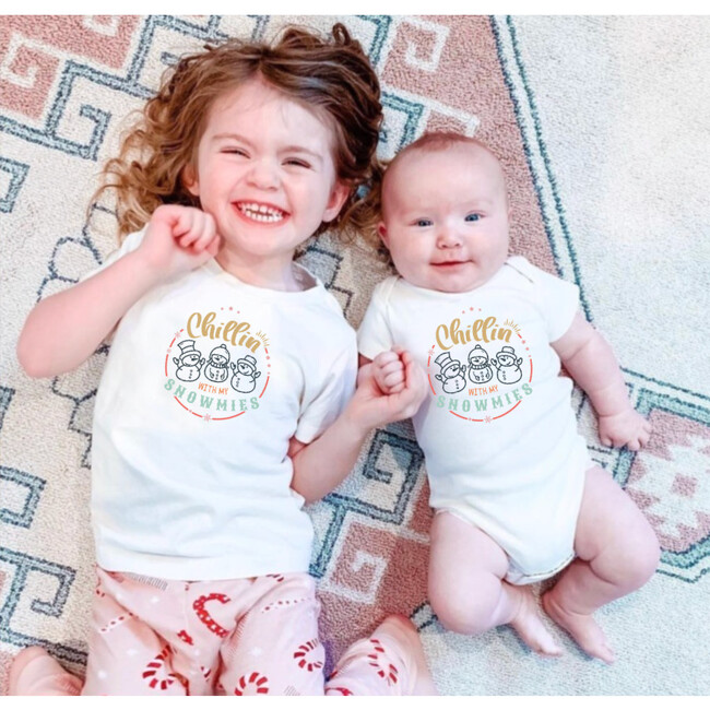 Graphic Bodysuit, Chillin With My Snowmies - Onesies - 2
