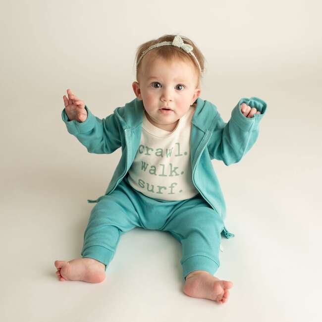 Graphic Bodysuit, Crawl Walk Surf - Onesies - 2