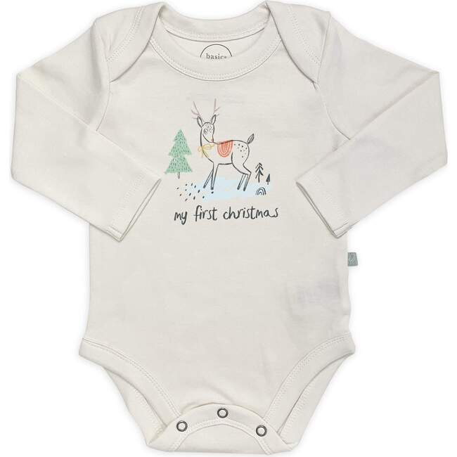 Graphic Bodysuit, Christmas Deer (Long Sleeve)