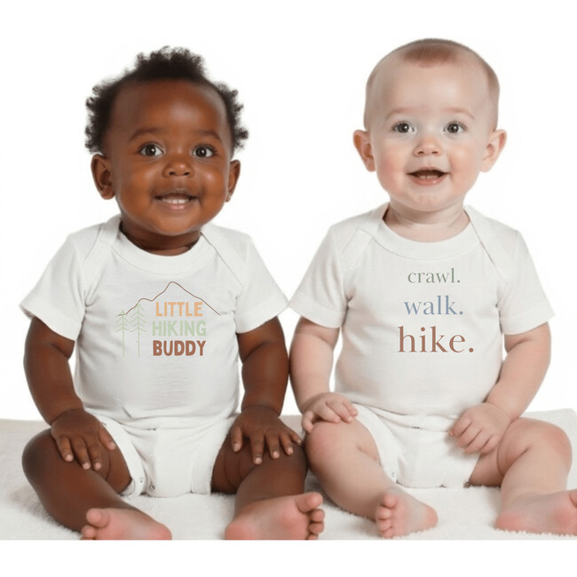 Graphic Bodysuit, Crawl Walk Hike - Onesies - 3