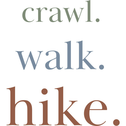 Graphic Bodysuit, Crawl Walk Hike - Onesies - 4