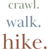 Graphic Bodysuit, Crawl Walk Hike - Onesies - 4