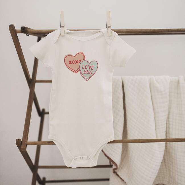 Graphic Bodysuit, Candy Hearts - Onesies - 3