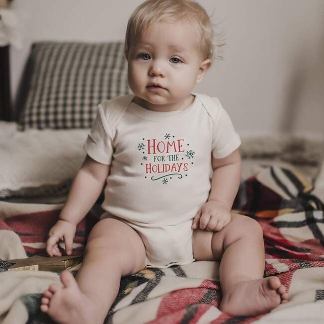Graphic Bodysuit, Home For The Holidays - Onesies - 2