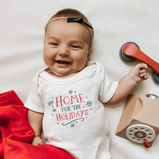 Graphic Bodysuit, Home For The Holidays - Onesies - 3