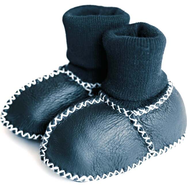 Cozy Booties, Navy