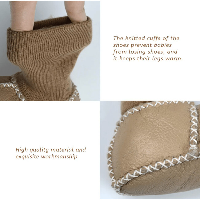 Cozy Booties, Cream White - Booties - 4