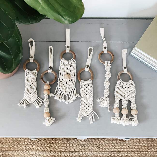 All-In-One Toy, Macrame Chevron - Stroller Accessories - 2