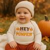 Long Sleeve Graphic Bodysuit, Hey There Pumpkin - Onesies - 2