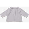 Jefferson Baby Shirt, Indigo Linen Stripe - Button Downs - 2