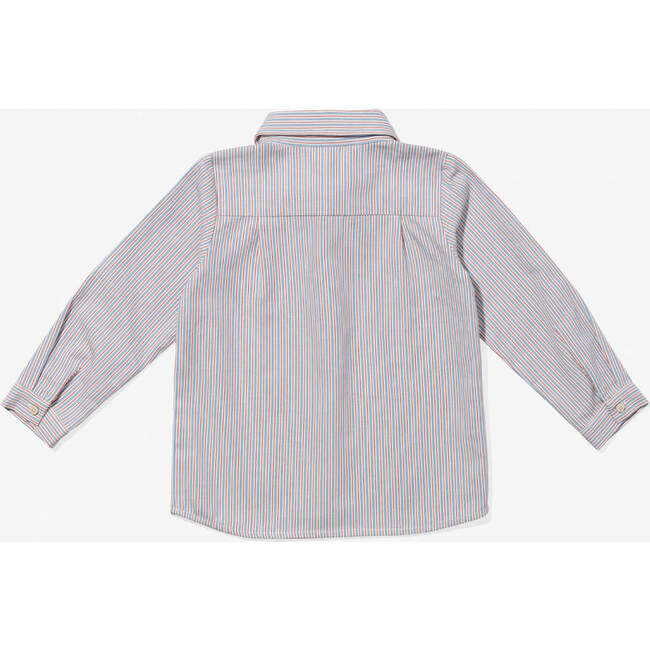 Jeffie Shirt, Indigo Linen Stripe - Shirts - 2