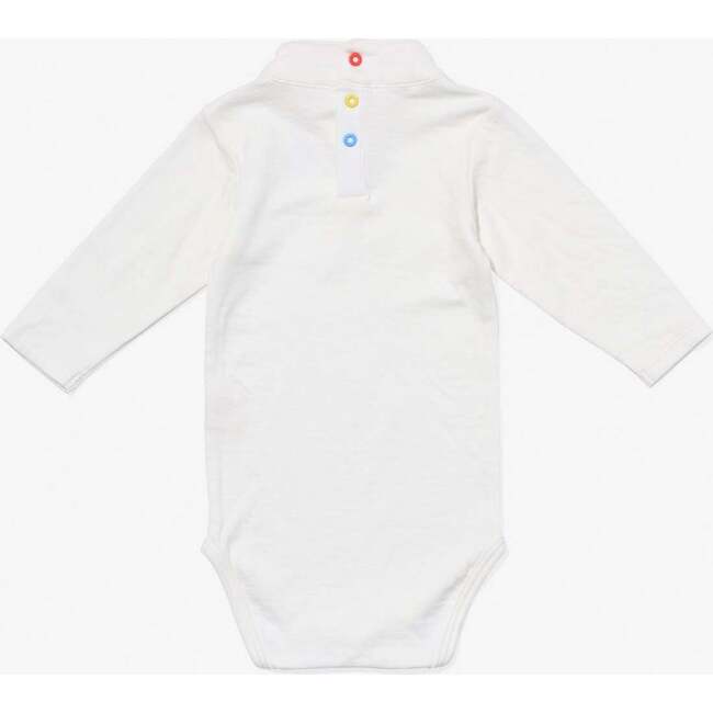 Frank T-Neck One-Piece, Vanilla Piping - Onesies - 2