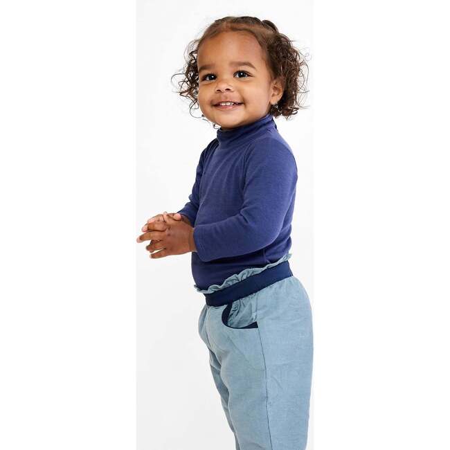Frank T-Neck One-Piece, Navy - Onesies - 3
