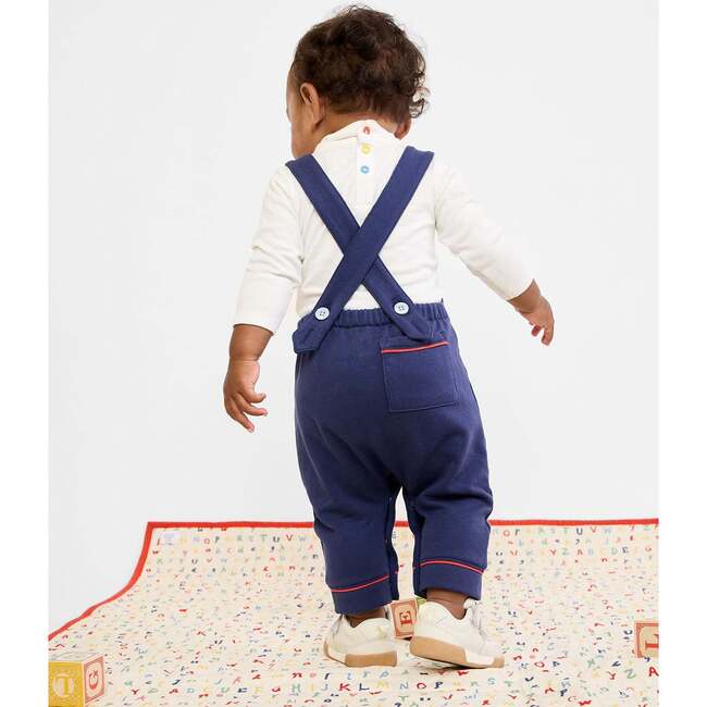Frank T-Neck One-Piece, Vanilla Piping - Onesies - 3
