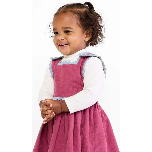 Frank T-Neck One-Piece, Vanilla Piping - Onesies - 5