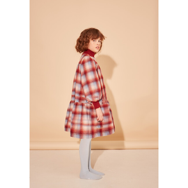 Word Of Mouth Dress, Cranberry & Blue Moon Check - Dresses - 2