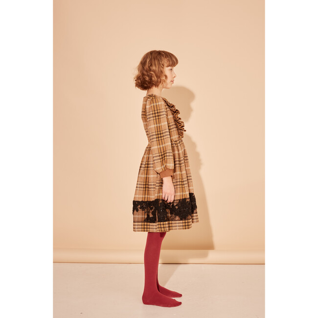 It Just So Happens Dress, Nut Brown Check - Dresses - 2