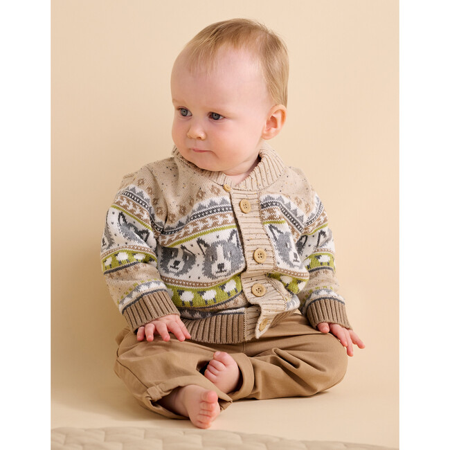 Sheep Dog Cardigan Herding Farisle - Cardigans - 2