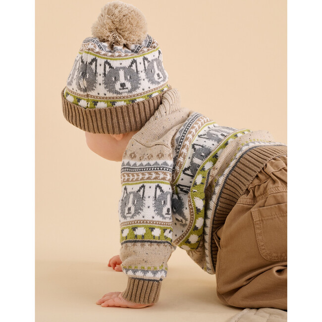 Sheep Dog Cardigan Herding Farisle - Cardigans - 3