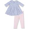 Box Pleat Dress  & Leggings Country Calico - Mixed Apparel Set - 1 - thumbnail