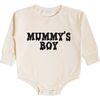 Mummy's Boy Halloween Long Sleeve Romper, Natural - Rompers - 1 - thumbnail