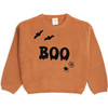 Boo Drip Halloween Knit Sweater, Orange - Sweatshirts - 1 - thumbnail