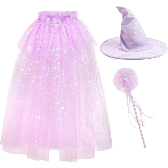 Girly Witch Dress Up Kit, Lilac