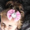 Coquette Tulle Ghost Bow Halloween Baby Headband, Multi - Headbands - 3