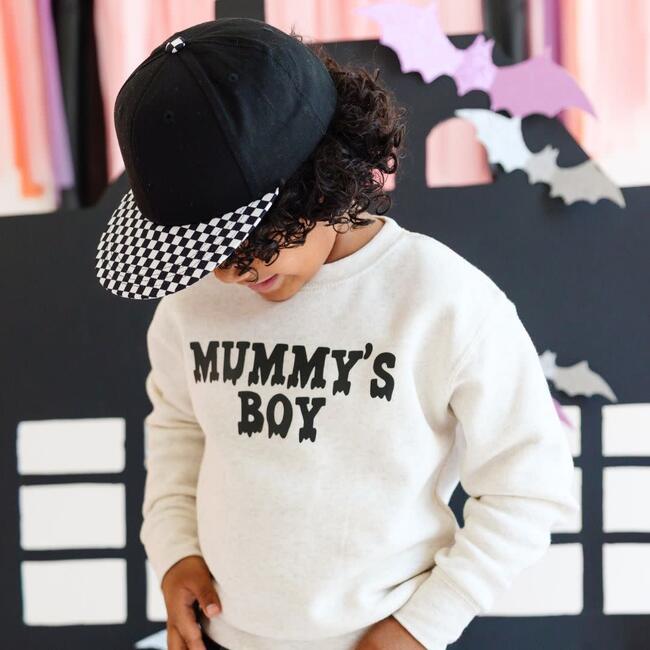 Mummy's Boy Halloween Sweatshirt, Natural - Sweatshirts - 3
