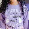 Ghouls Just Wanna Have Fun Halloween Sweatshirt, Lavender - Sweatshirts - 3