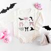 Coquette Tulle Ghost Bow Halloween Baby Headband, Multi - Headbands - 6